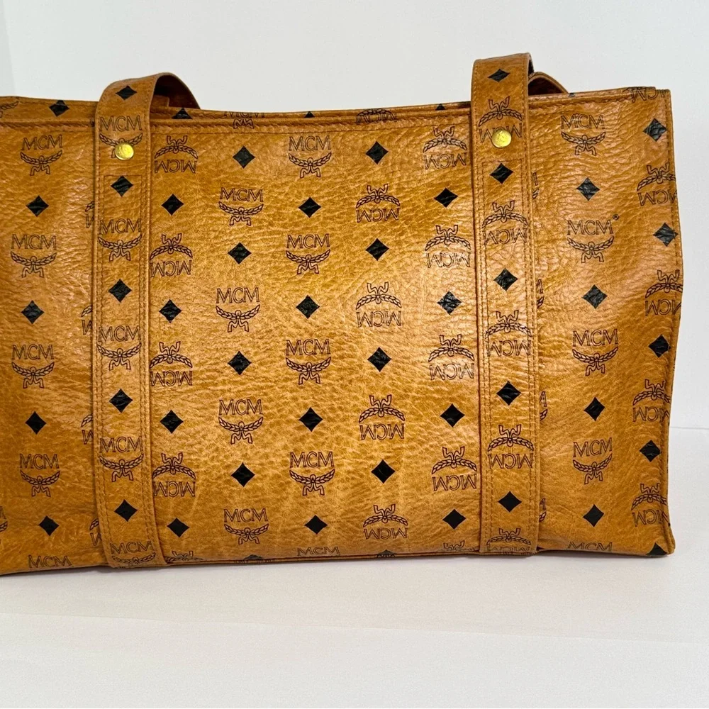 Vintage MCM Viestos Heritage Shopper‎ Tote EUC